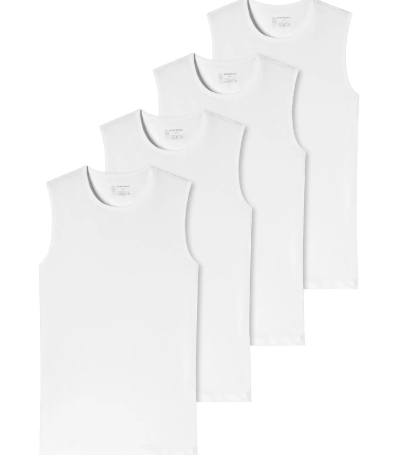 4 Pack - 95/5 Organic Cotton - Onderhemd