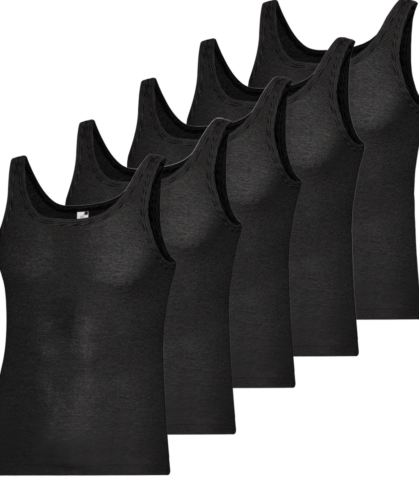 5 pack - Fijnrib Ringel - Onderhemd