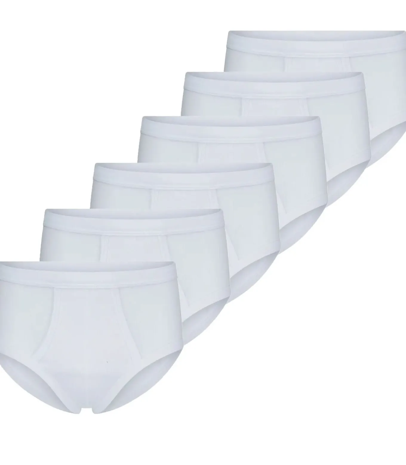 6 stuks heren slips met gulp - Voordeelverpakking - Katoenen Heren onderbroek met sluiting - ondergoed