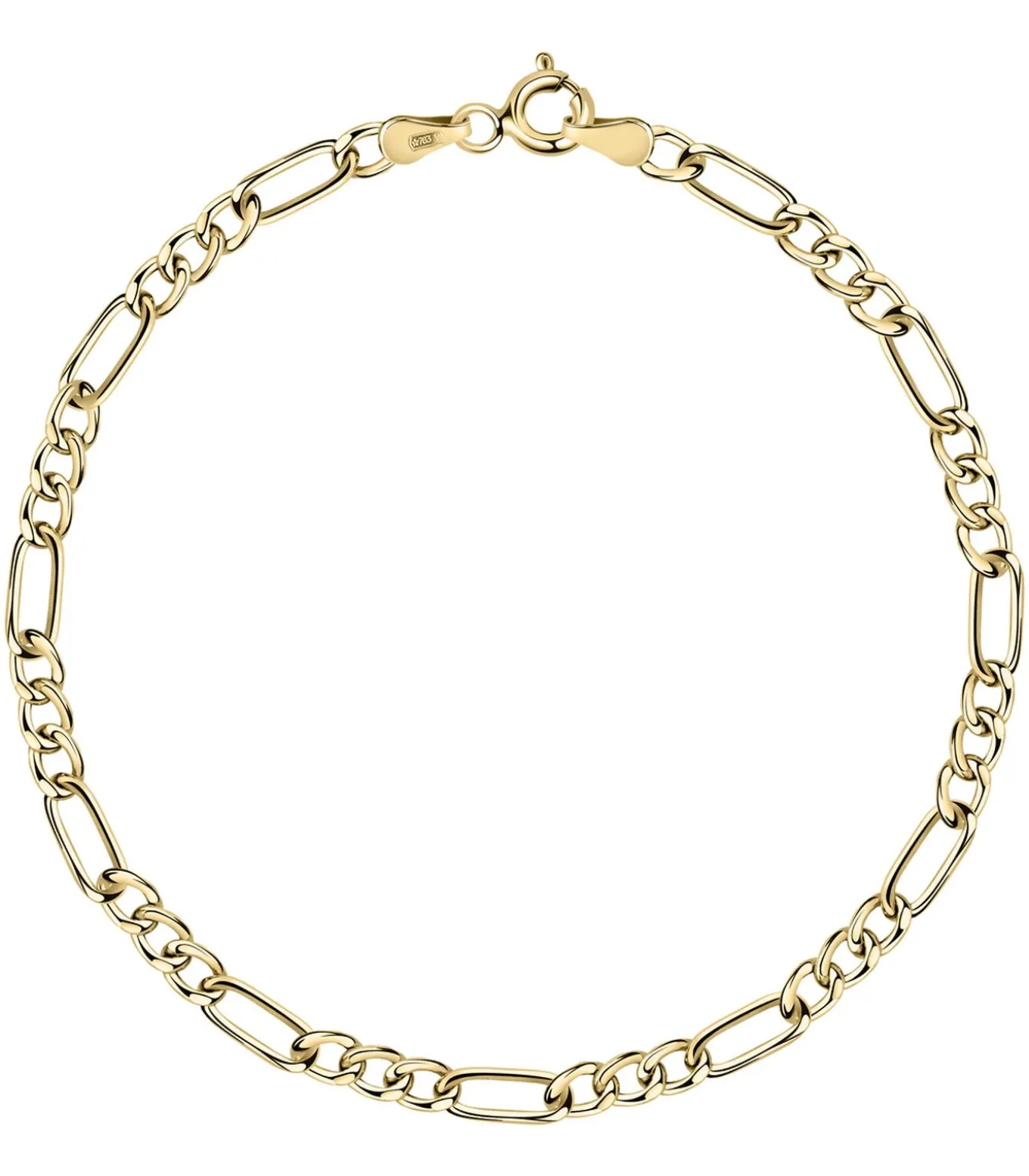 Armband in 750 geel goud 3+1
