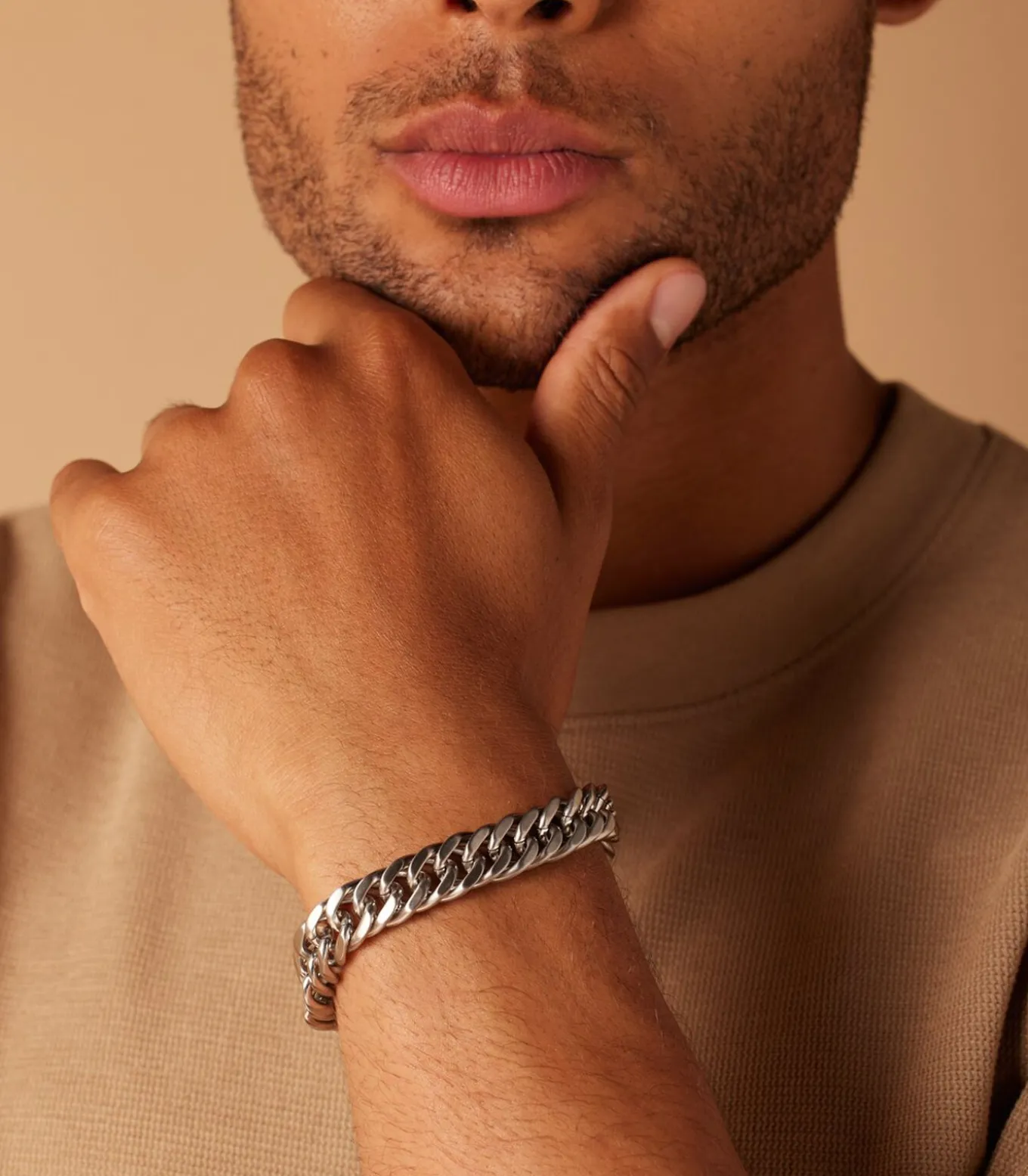 Armband Staal zilverkleurig