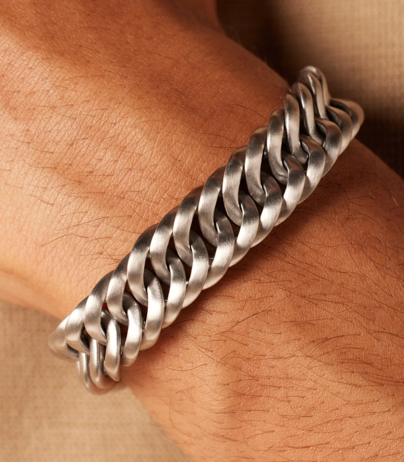 Armband Staal zilverkleurig