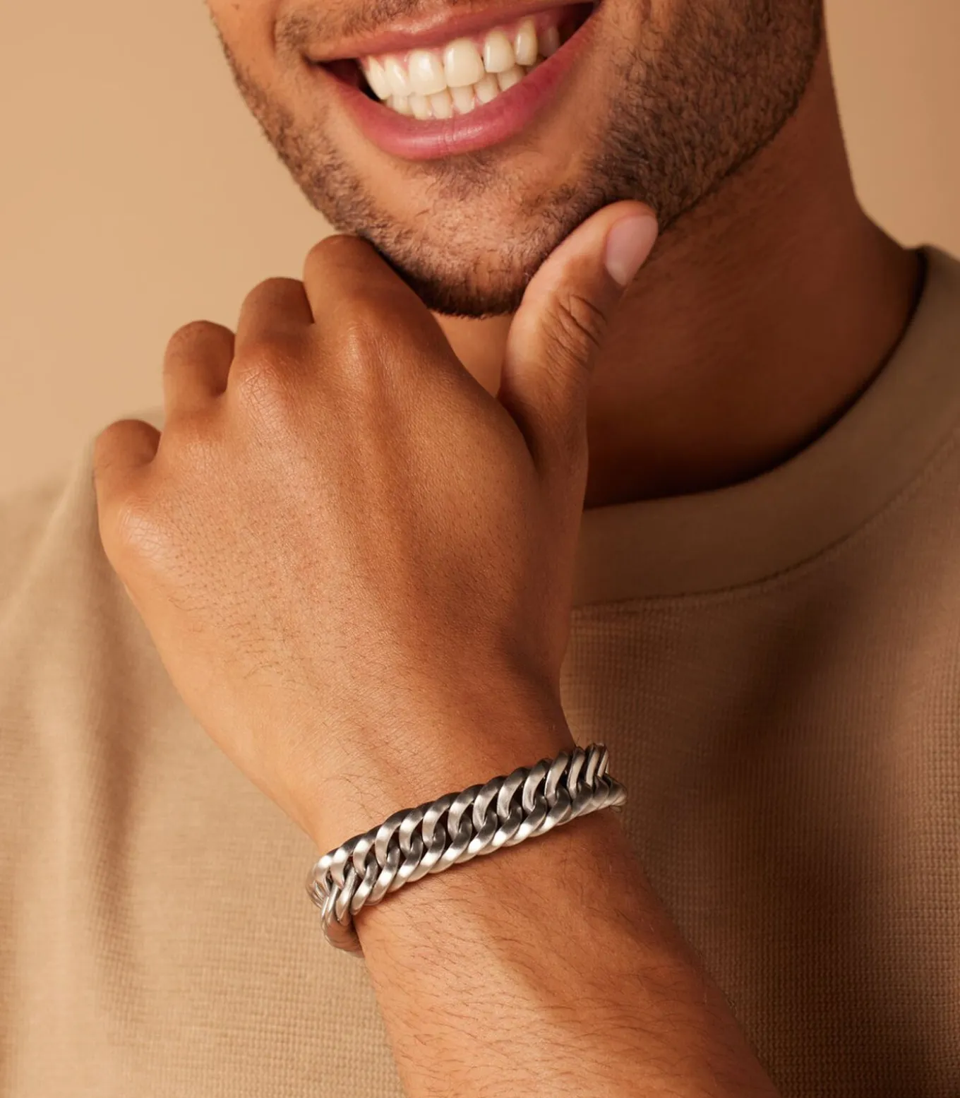 Armband Staal zilverkleurig