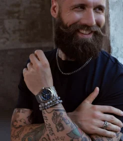 Armband Staal zilverkleurig