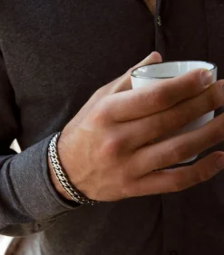 Armband Staal zilverkleurig