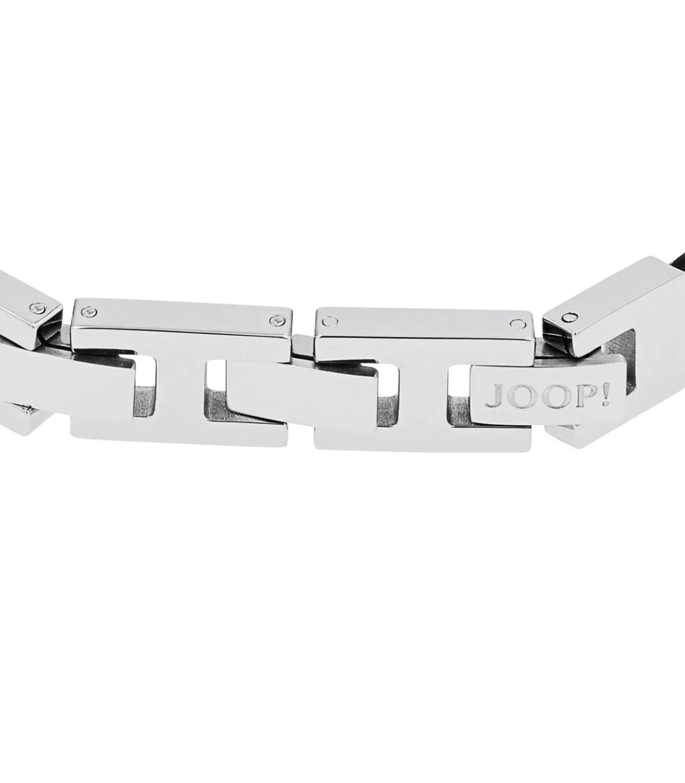 Armband voor mannen, roestvrij staal, lijnsteen