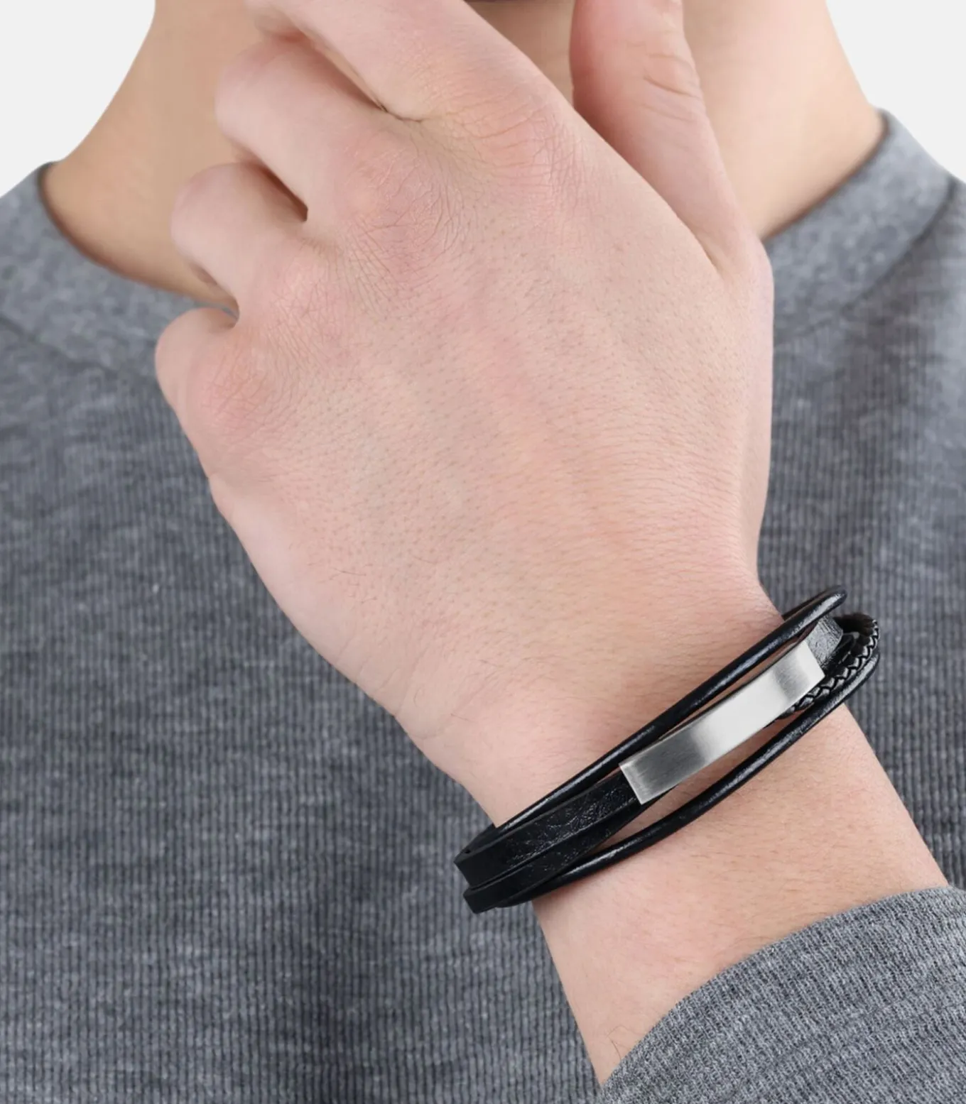 Armband voor mannen, roestvrij staal