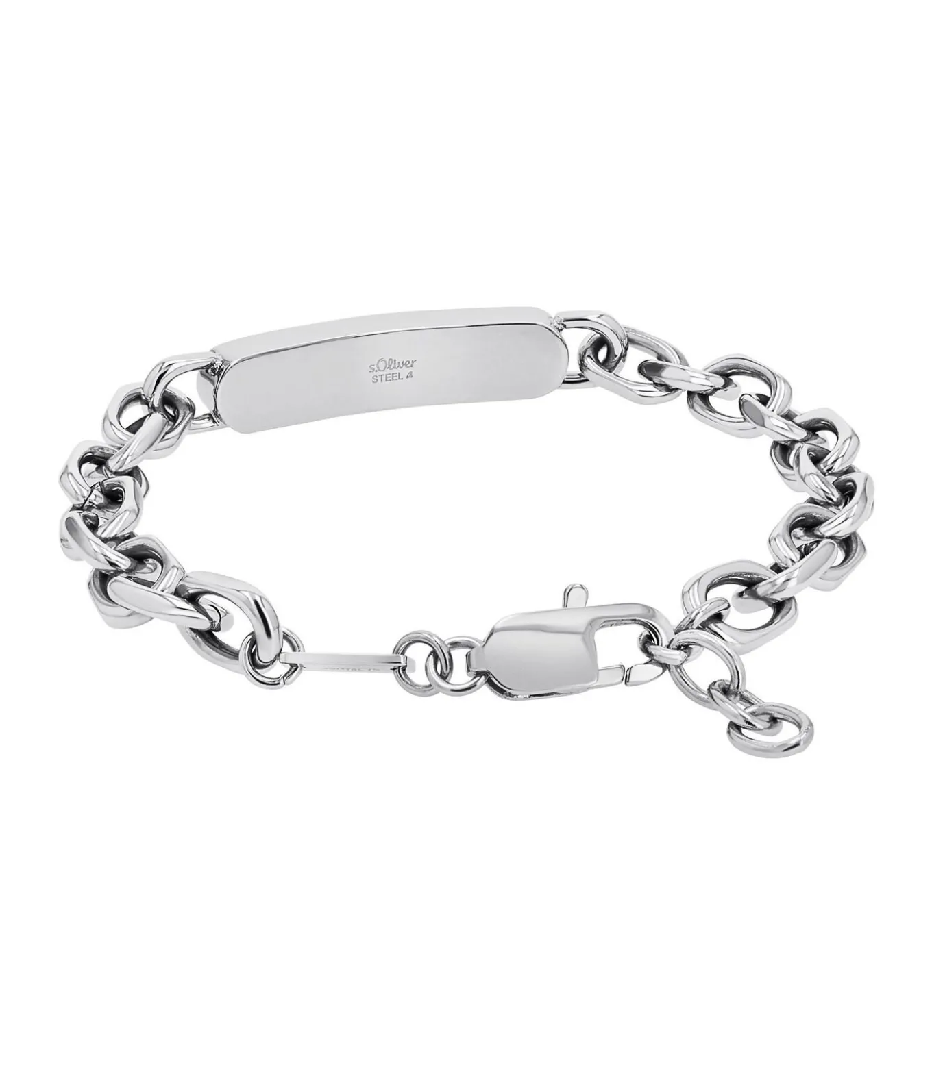 Armband voor mannen, roestvrij staal, jaspis