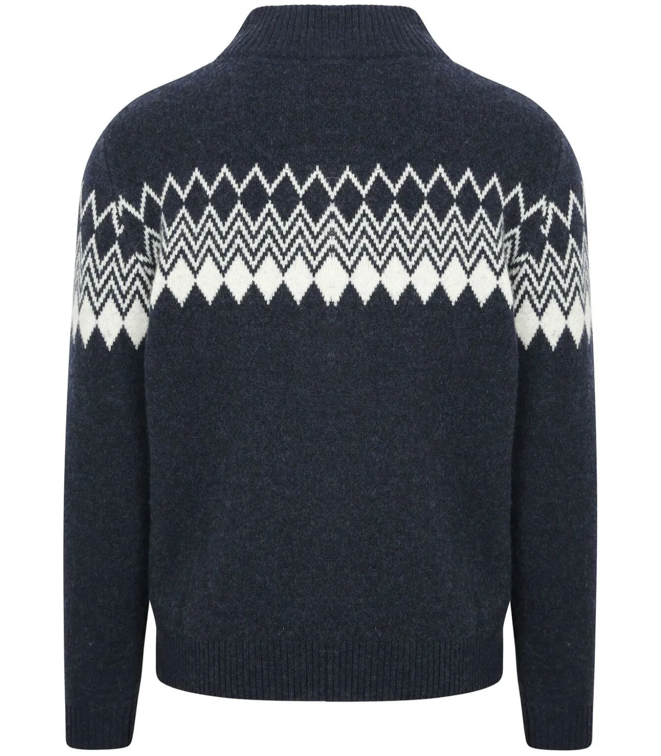 Avery Nordic Half Zip Trui Wolblend Navy