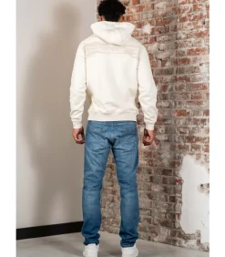 Back graphic hoodie - beige dimity