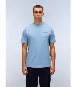 Back graphic t-shirt - faded denim