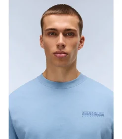 Back graphic t-shirt - faded denim