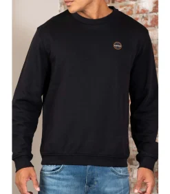 Badge crewneck - black beauty