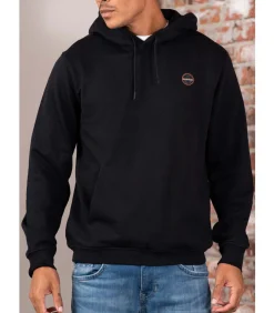Badge hoodie - black beauty