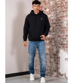 Badge hoodie - black beauty