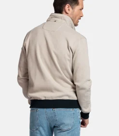 Baileys Sweatvest met Rits – Beige