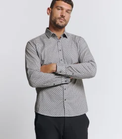 Bedrukt Stretch Shirt
