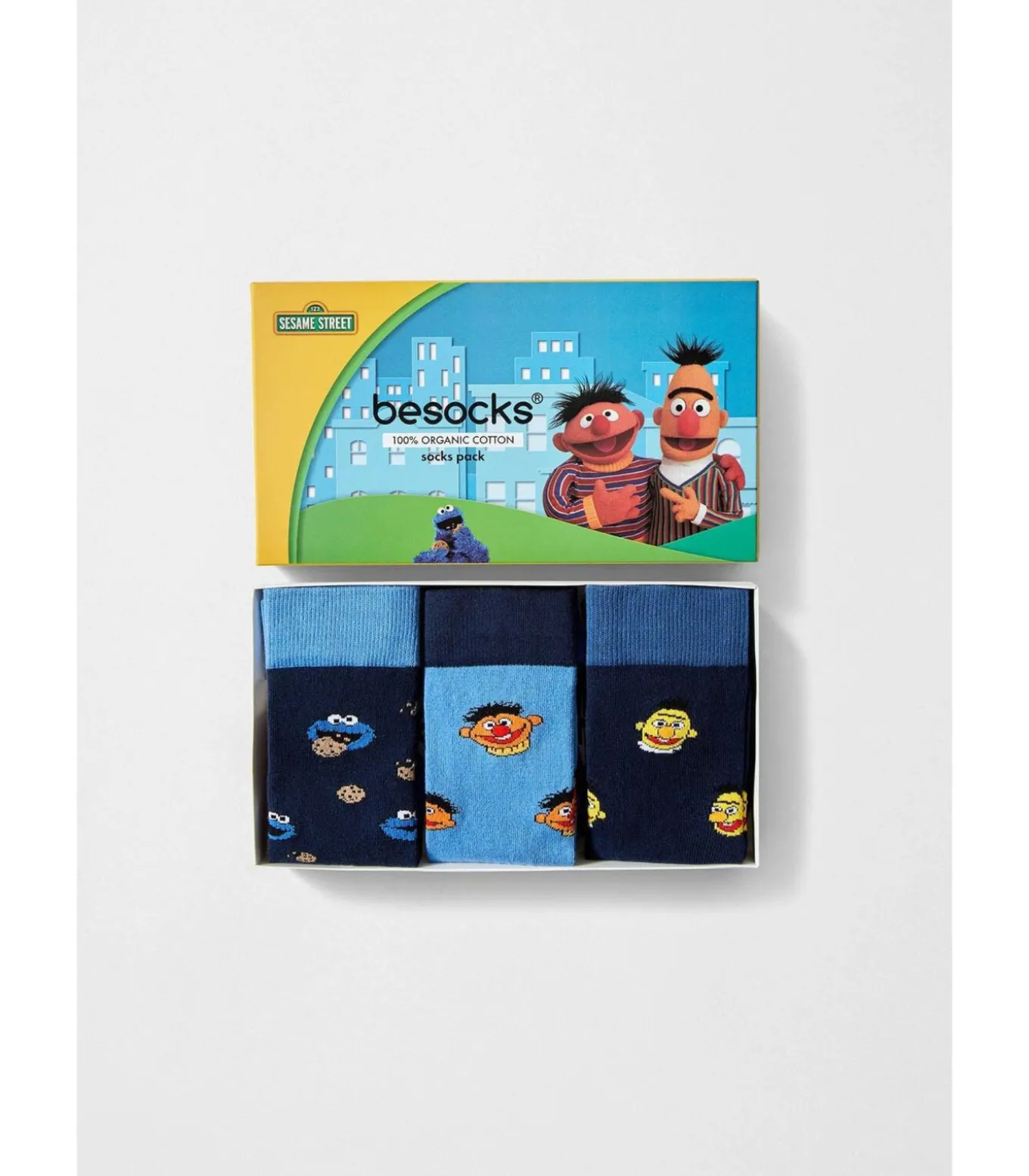 Besocks sokken Sesamstraat 3-pack