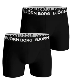 Björn Borg 2-pack heren boxershorts - Bamboe - Zwarte heren onderbroeken