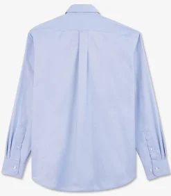 Blauw katoenen shirt