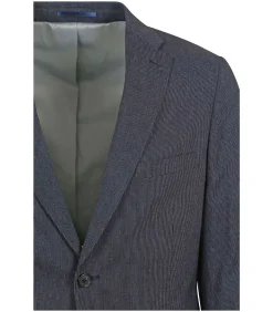Blazer Linnen Streep Navy