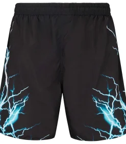 Boxer Phobia Zwemkleding Met Lichtblauwe Bliksem