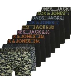 Boxershorts JACSOLID Set van 10