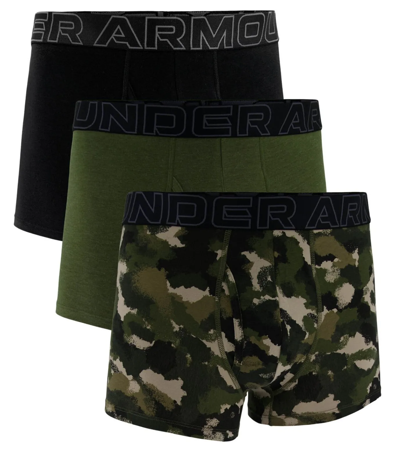 Boxershorts UA PERFORMANCE COTTON - PRINT 3 INCH Set van 3
