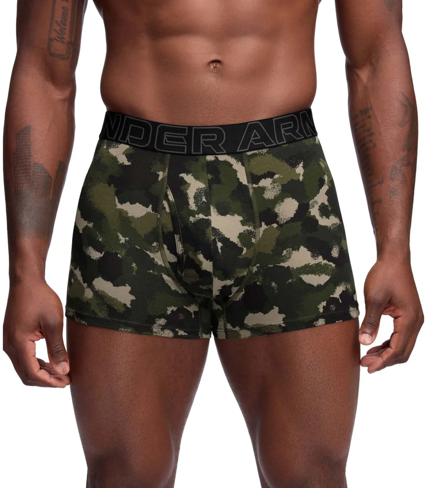 Boxershorts UA PERFORMANCE COTTON - PRINT 3 INCH Set van 3