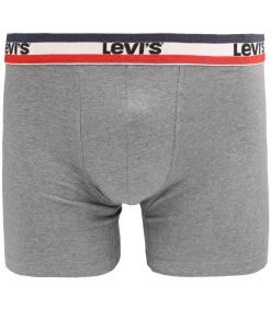 Brief Boxershorts 2-Pack Zwart Grijs