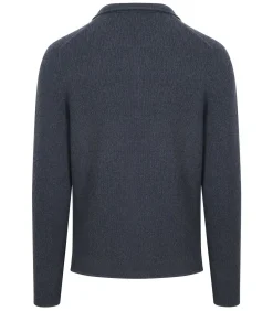 Cardigan Boiled Wool Blauw