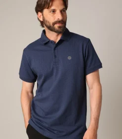 CLOVIK - Chique getextureerd poloshirt met korte mouwen en klassieke kraag