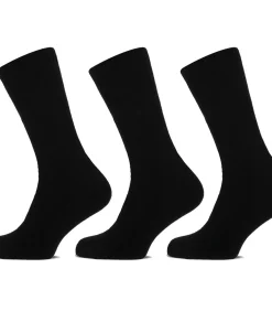 Comfort - Merinowollen Sokken - 3 paar - Zwart