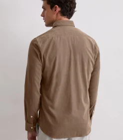 Corduroy overhemd in de vorm van