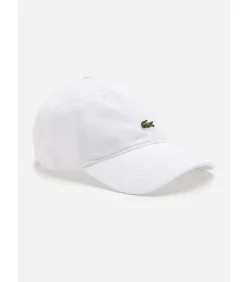 Cotton twill logo cap - white