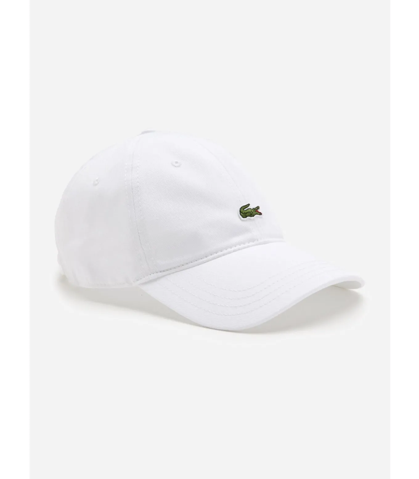 Cotton twill logo cap - white