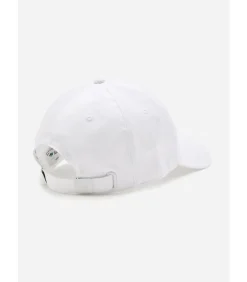Cotton twill logo cap - white
