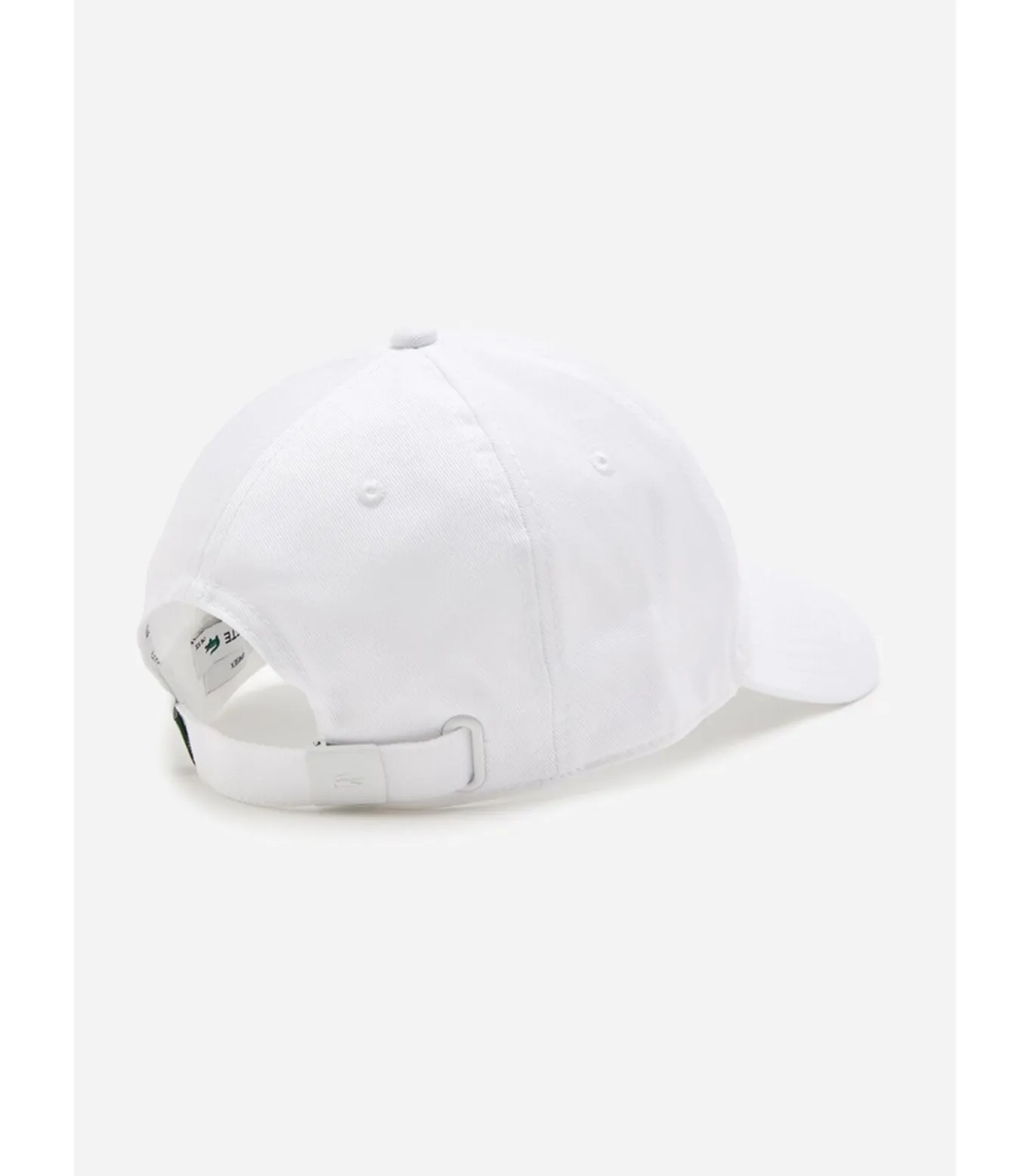 Cotton twill logo cap - white