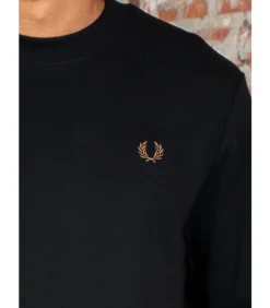 Crew neck sweatshirt - black shaded stone