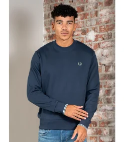Crew neck sweatshirt - dark airforce light ice bayleaf