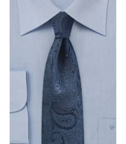 Das zijde blauw paisley