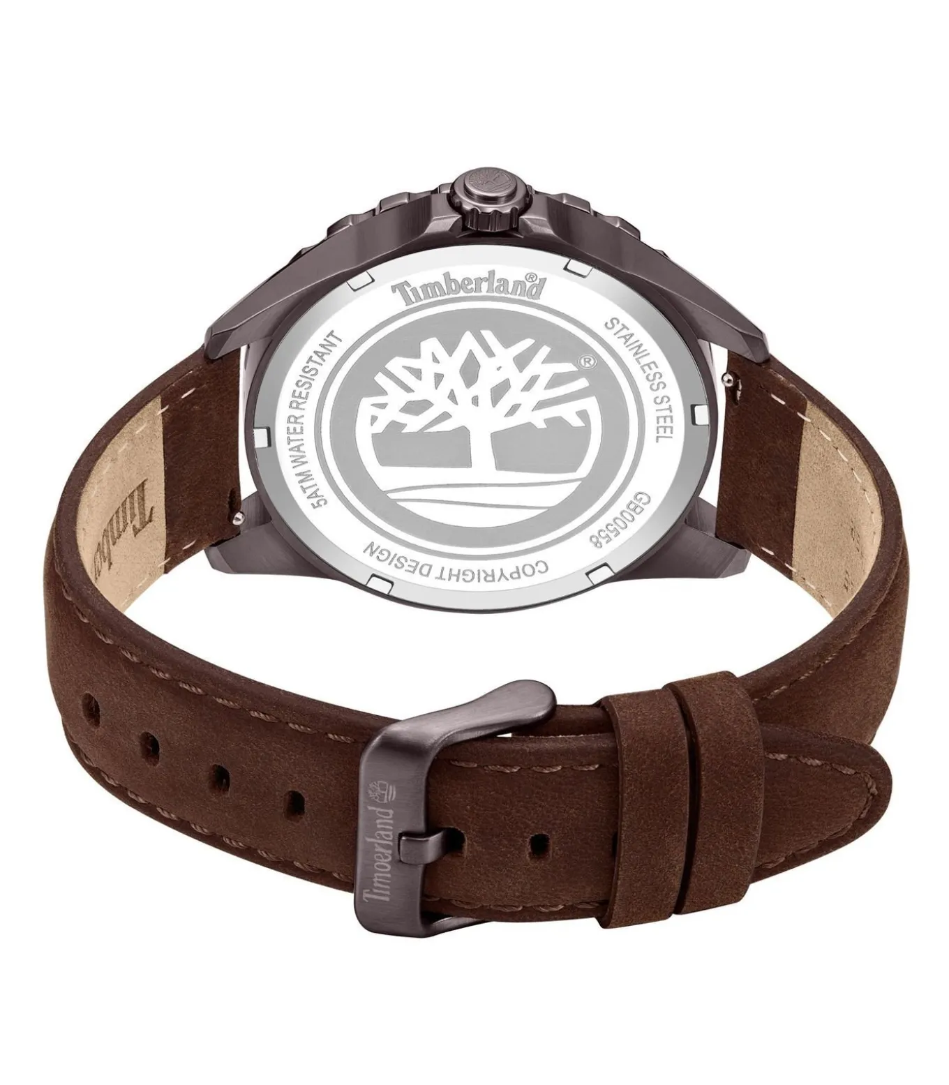 Datum horloge Day Pond Brown