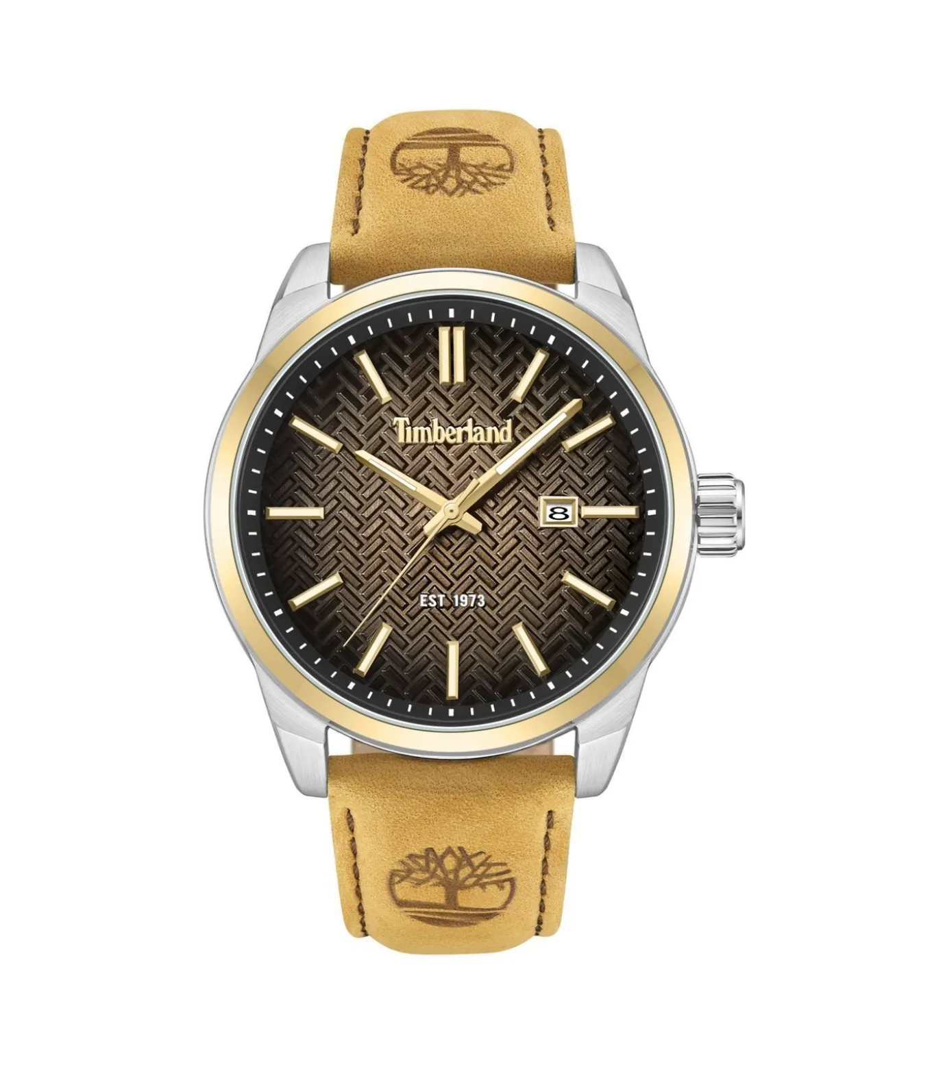 Datum horloge Henniker II Brown - Camel