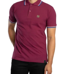 Driekleurig Piqué Poloshirt Met Punt