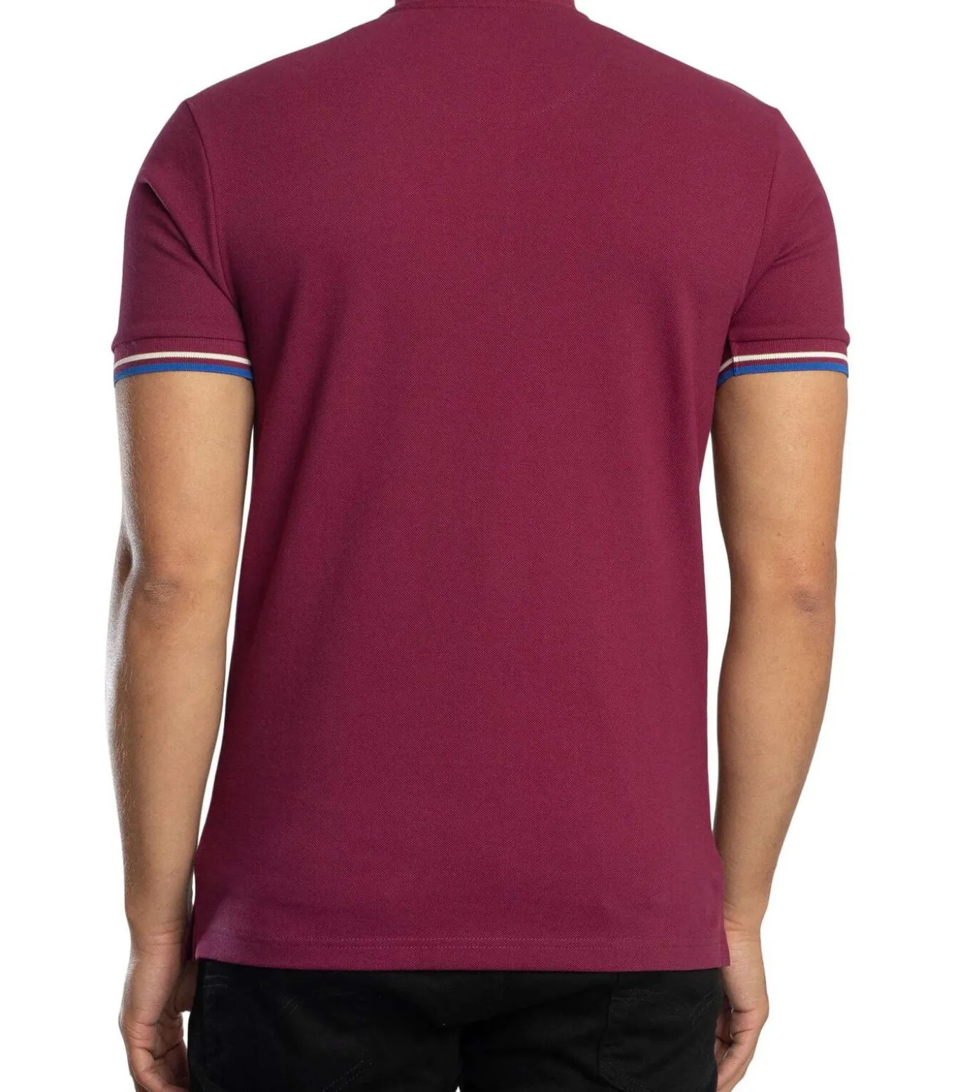Driekleurig Piqué Poloshirt Met Punt