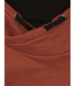 Driekleurige herensweater met kangoeroezak