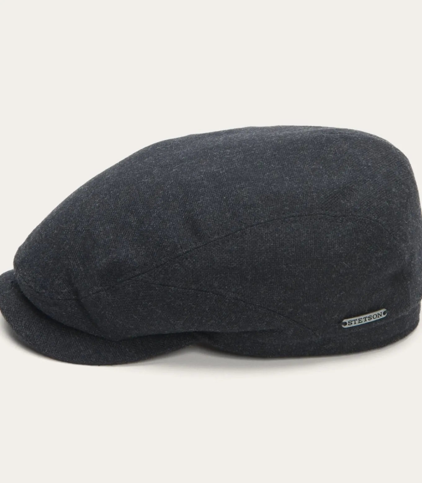 Driver Cap Cashmere Wol Antraciet