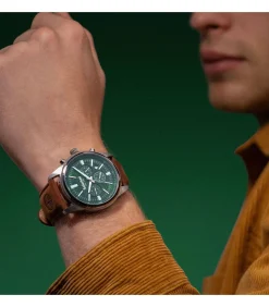 Dual time horloge Northbridge Green - Brown