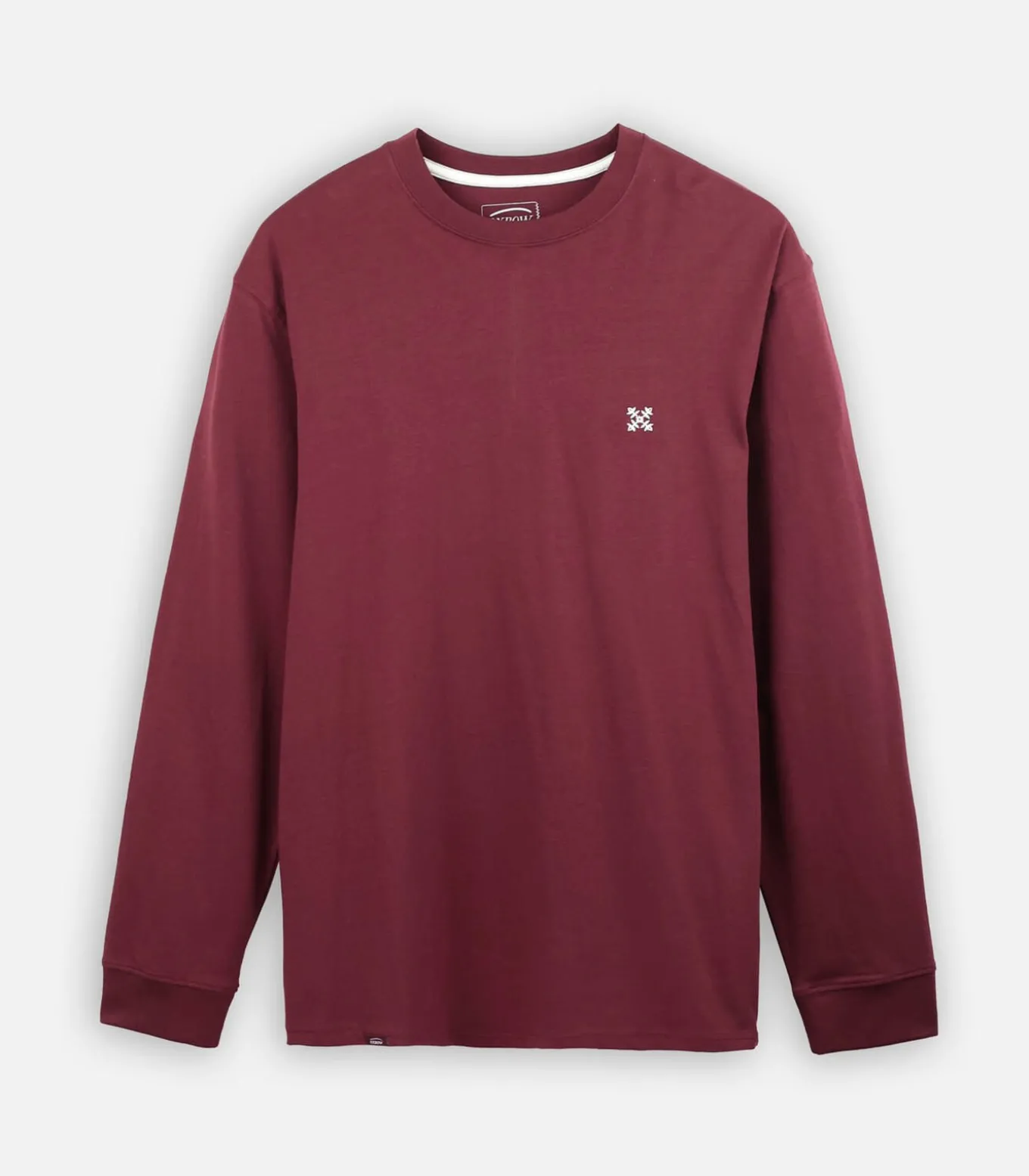 Effen T-shirt met lange mouwen TEBAZ