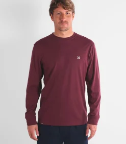 Effen T-shirt met lange mouwen TEBAZ